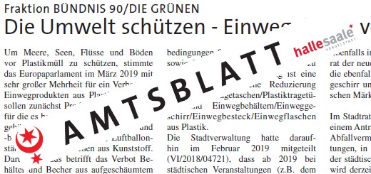 Die Umwelt schützen – Einwegplastik vermeiden