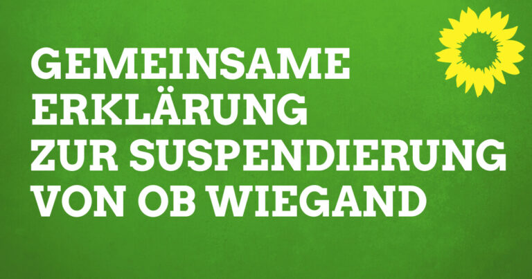 Gemeinsame Pressemitteilung zur Suspendierung von OB Wiegand